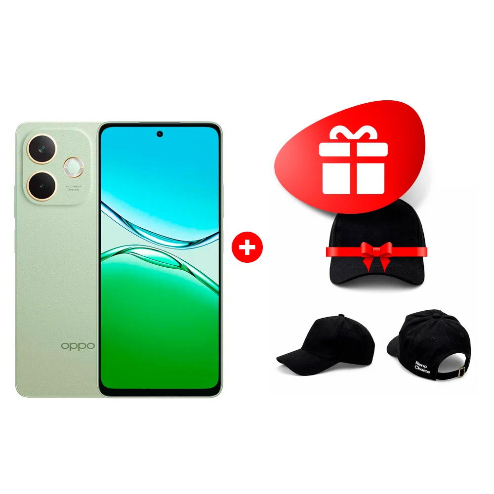 OPPO A5 Pro 8/128GB Olive Green смартфондар жинағы + Oppo Reno Choice бейсбол қалпағы 