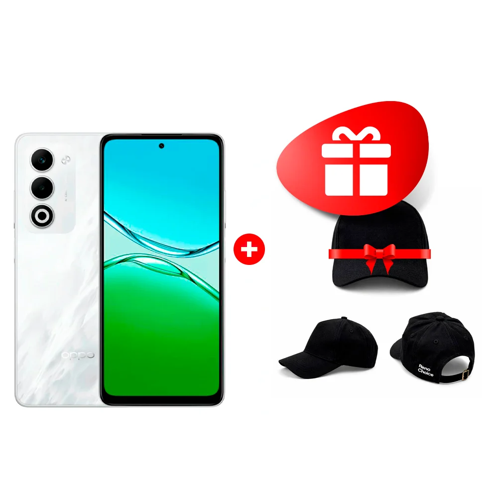 OPPO A5 6/128GB Mist White смартфоны жиынтығы + Oppo Reno Choice бейсбол қалпағы 