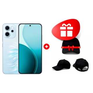 Комплект Смартфон OPPO Reno14F 5G 12/512GB Opal Blue + Бейсбольная кепка Oppo Reno Choice 