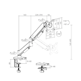 Настольный кронштейн Brateck LDT97-C012, 17"-32" LDT97-C012 - фото 3