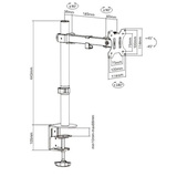 Настольный кронштейн Brateck LDT12-C011 (13"-32") - фото 2