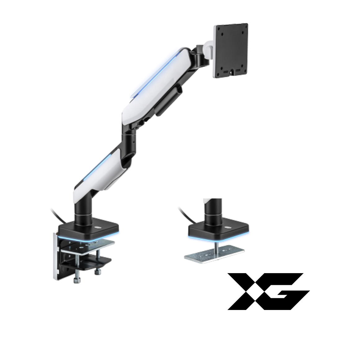 Настольный кронштейн с газлифтом XG MGG-1749 white для 1 монитора (17"-49") Белый XG MGG-1749 white