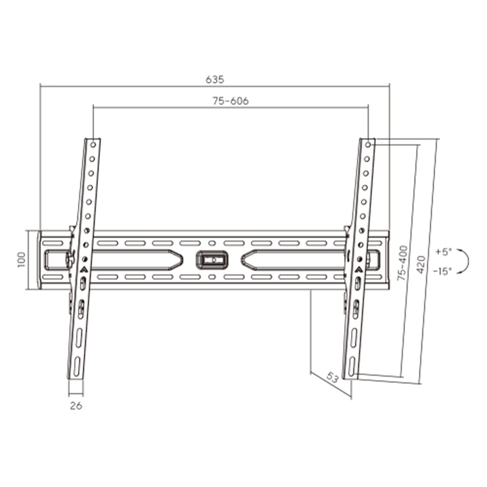 Brateck кронштейні теледидар мен мониторларға арналған KL36-46T (37"-86") - фото 2