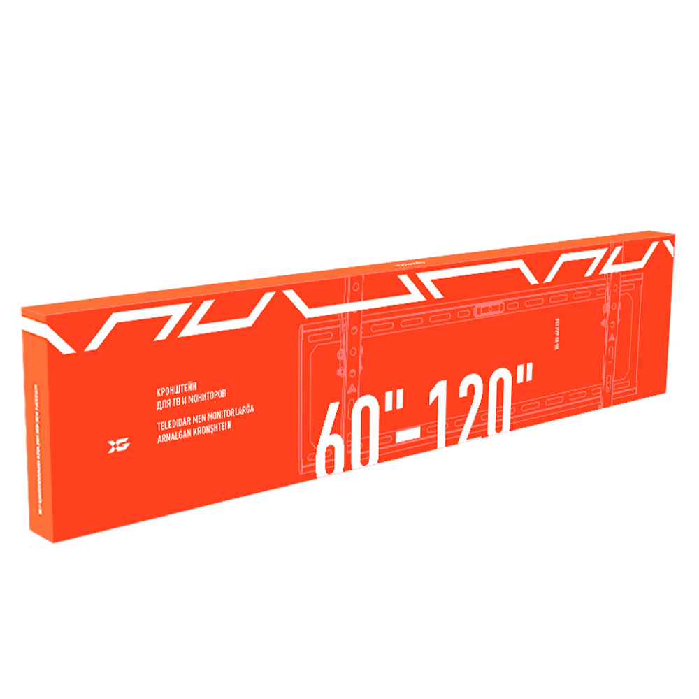 XG кронштейні теледидар мен мониторларға арналған W-60120f (60"-120") - фото 3