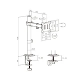 Настольный кронштейн XG MGS-1732 для 1 монитора (17"-32") XG MGS-1732 - фото 3