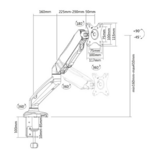 Настольный кронштейн Brateck LDT13-C012 (13"-32") - фото 2