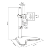 Настольный кронштейн Brateck LDT12-T01 (13"-32") - фото 2