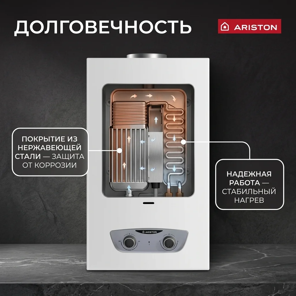 Водонагреватель проточный Ariston FAST R ONM 14 NG RU - фото 5