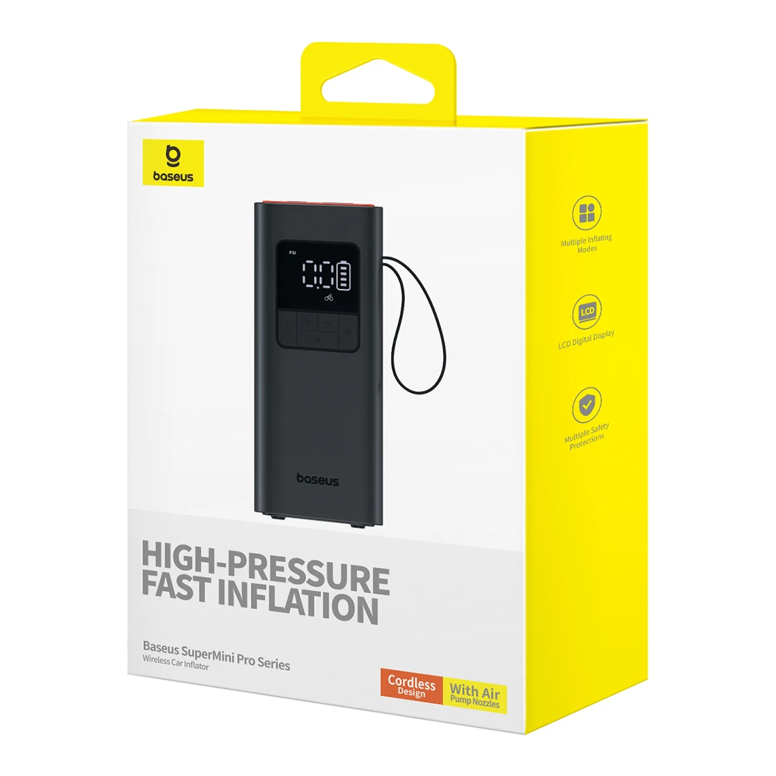 Автомобильный компрессор Baseus Super Mini Pro Black (C11159300111-00) 