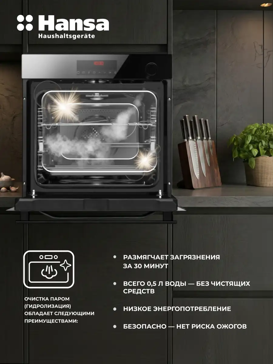 Встраиваемый духовой шкаф Hansa BOEB698699 - фото 10