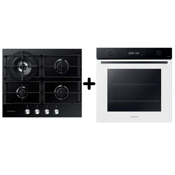 Встраиваемый комплект Samsung "Духовой шкаф Samsung NV7B4120ZAW/WT + газовая варочная поверхность Samsung NA64H3030AK/WT" - фото 2