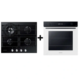Встраиваемый комплект Samsung "Духовой шкаф Samsung NV7B4120ZAW/WT + газовая варочная поверхность Samsung NA64H3030AK/WT"