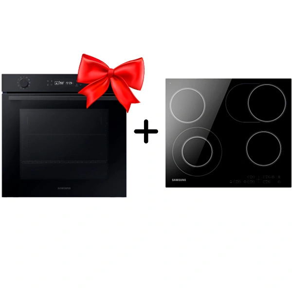 Комплект Samsung "Духовой шкаф NV7B41201AK/WT + поверхность NZ64T3516QK/WT"