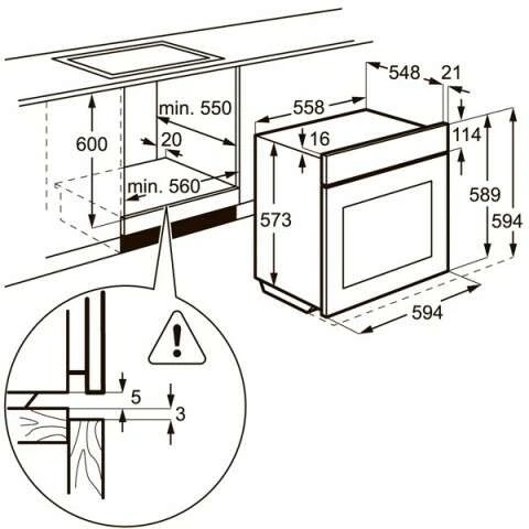 Electrolux кіріктірілген тұмшапеш EOB53434AK - фото 2