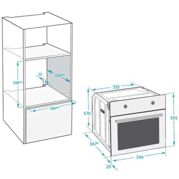 Встраиваемый духовой шкаф Beko BIM 35300 XMS - фото 2