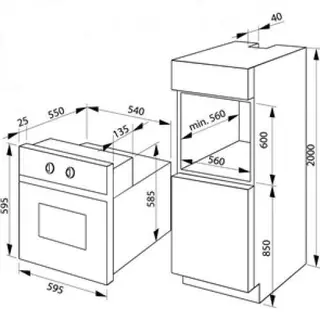 Встраиваемый духовой шкаф Hansa BOEI68461