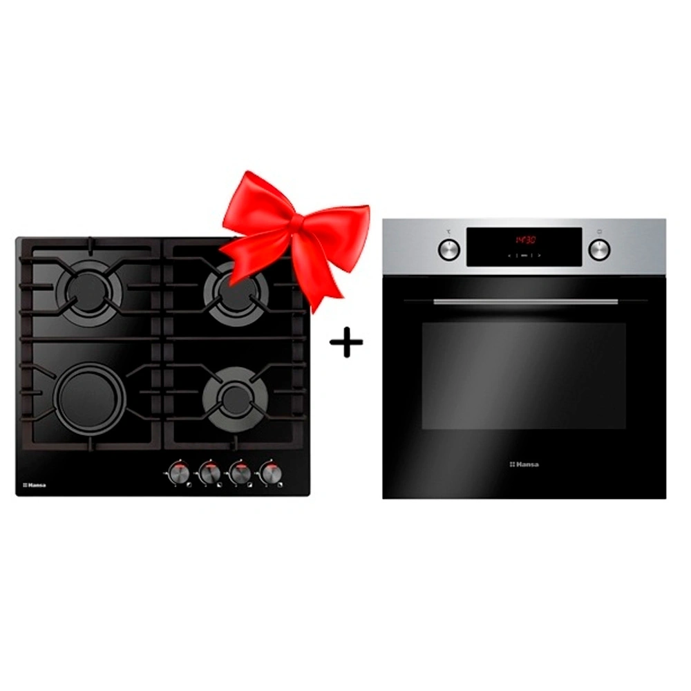 Жиынтық Hansa кіріктірілген тұмшапеш BOEI68441 + Hansa газ пісіру беті BHKS610301 