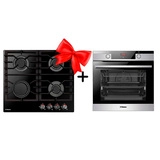 Комплект Встраиваемый духовой шкаф Hansa BOEIS694097 + Газовая варочная поверхность Hansa BHKS610301 