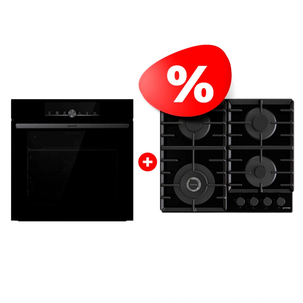 Комплект Встраиваемый духовой шкаф Gorenje BOS6747A01BG + Газовая варочная поверхность Gorenje GTW642SYB 