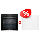 Комплект Встраиваемый духовой шкаф Beko BBIS13300XMSE + Варочная панель Beko HII64200FMTW  - фото 2