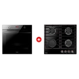 Жиынтық Встраиваемый духовой шкаф Hansa BOES684633 + Hansa газ пісіру беті BHKS610301 