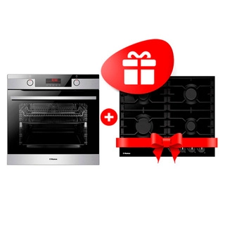 Жиынтық Hansa кіріктірілген тұмшапеш BOEIS696022 + Hansa газ пісіру беті BHGS630301 