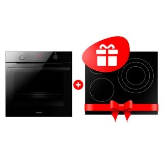 Комплект Встраиваемый духовой шкаф Hansa BOEBS696677 + Стеклокерамическая варочная поверхность Hansa BHC66216 