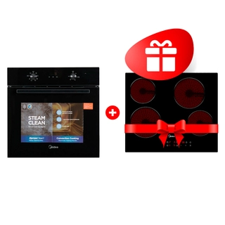 Комплект Встраиваемая духовка Midea MO67000GB + Стеклокерамическая варочная поверхность Midea MCH-B641C 