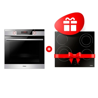 Жиынтық Встраиваемый духовой шкаф Hansa BOEIS696677 + Hansa электр пісіру беті BHC66506 