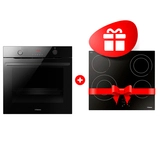 Комплект Встраиваемый духовой шкаф Hansa BOEBS696677 + Электрическая варочная поверхность Hansa BHC66506 