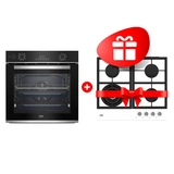 Комплект Встраиваемый духовой шкаф Beko BBIS13300XMSE + Газовая варочная поверхность Beko HILW 64225 SW 