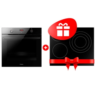 Комплект Встраиваемый духовой шкаф Hansa BOES684633 + Стеклокерамическая варочная поверхность Hansa BHC66216 