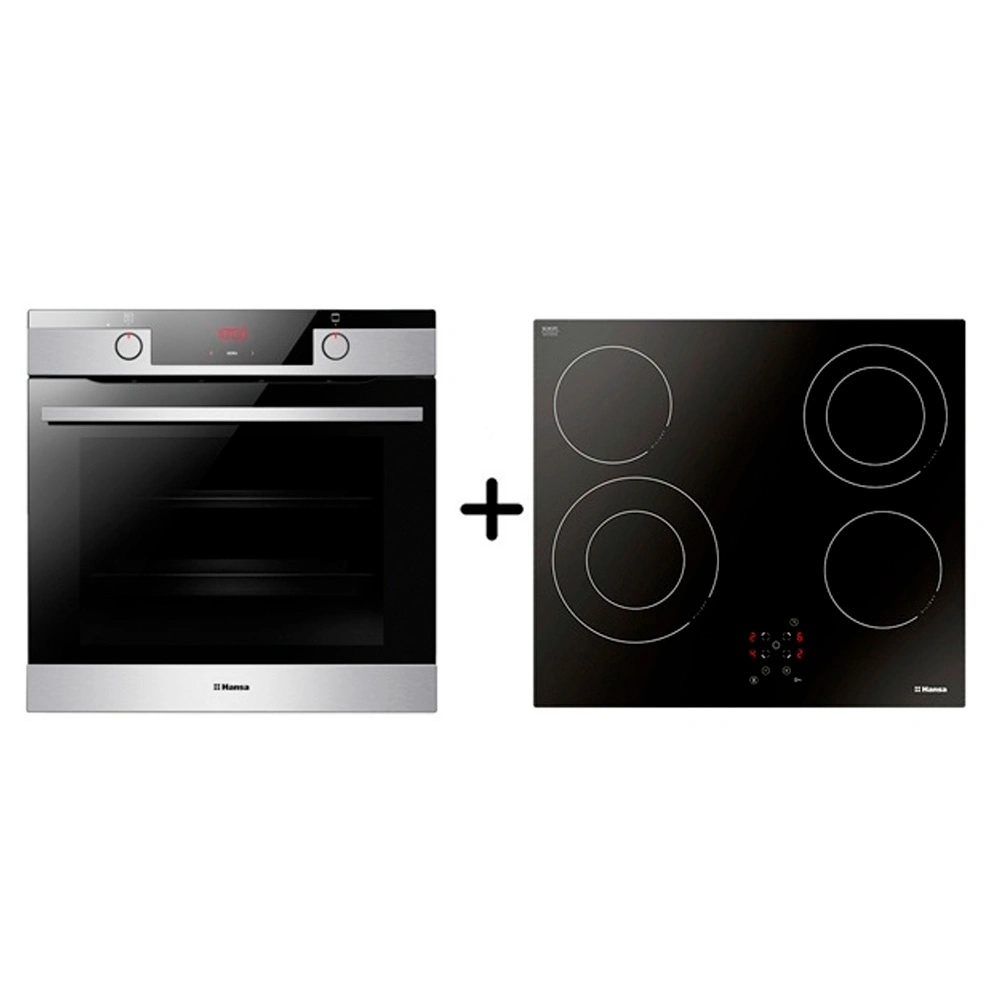 Жиынтық Встраиваемый духовой шкаф Hansa BOEIS694655 + Hansa электр пісіру беті BHC66506 