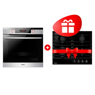 Жиынтық Встраиваемый духовой шкаф Hansa BOEIS696677 + Hansa газ пісіру беті BHGS630301 