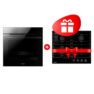 Комплект Встраиваемый духовой шкаф Hansa BOEBS696677 + Газовая варочная поверхность Hansa BHGS630301 