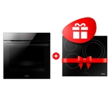 Комплект Встраиваемый духовой шкаф Hansa BOEB697688 + Электрическая варочная поверхность Hansa BHC66206 