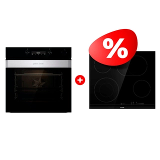 Комплект Встраиваемый духовой шкаф Gorenje BSA6737ORAB + Электрическая варочная поверхность Gorenje ECS643BCSC 