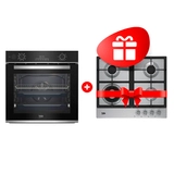 Жиынтық Встраиваемый духовой шкаф Beko BBIS13300XMSE + Beko газ пісіру беті HIAW 64225 SX 