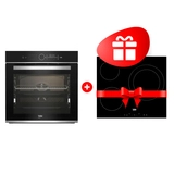 Жиынтық Встраиваемый духовой шкаф Beko BBIM13400XCS + Beko электр пісіру беті HIC 63401 T 
