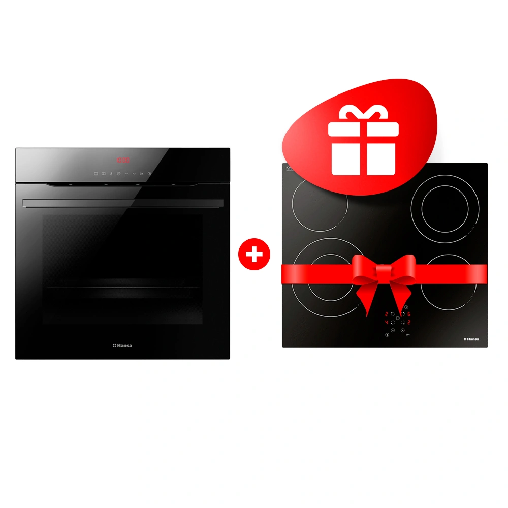 Жиынтық Встраиваемый духовой шкаф Hansa BOEB697688 + Hansa электр пісіру беті BHC66506 