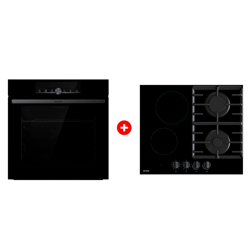 Комплект Встраиваемый духовой шкаф Gorenje BOS6747A01BG + Комбинированная варочная поверхность Gorenje GCE691BSC 