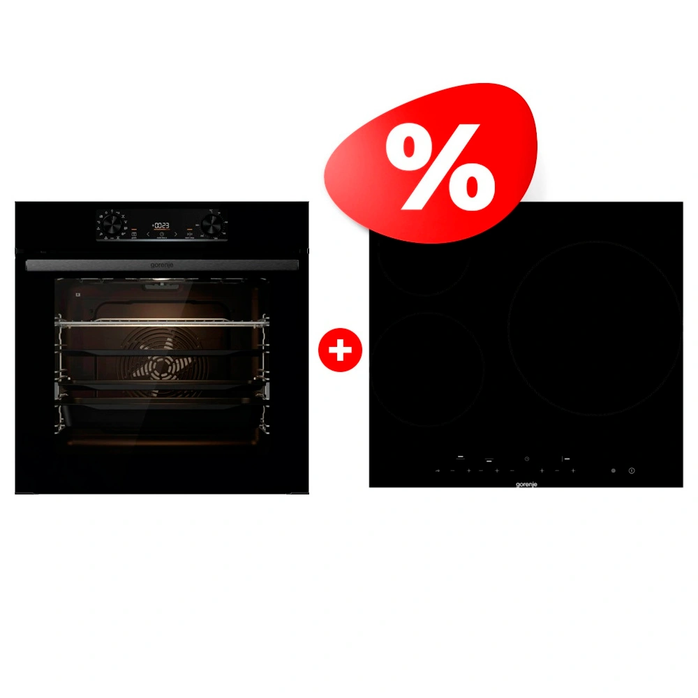 Жиынтық Встраиваемый духовой шкаф Gorenje BPS6737E14BG + Gorenje электр пісіру беті ECT63ASC 