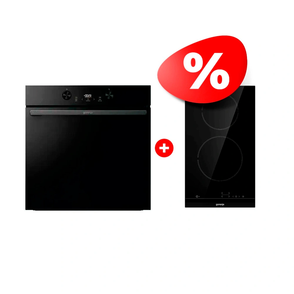 Жиынтық Встраиваемый духовой шкаф Gorenje BOS6737E05DBG + Gorenje электр пісіру беті ECT321BCSC 