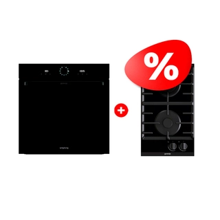 Жиынтық Встраиваемый духовой шкаф Gorenje BOS6737SYB + Gorenje газды пісіру беті GC321B 