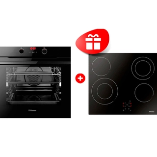Комплект Встраиваемый духовой шкаф Hansa BOES684603 + Электрическая варочная поверхность Hansa BHC66506 