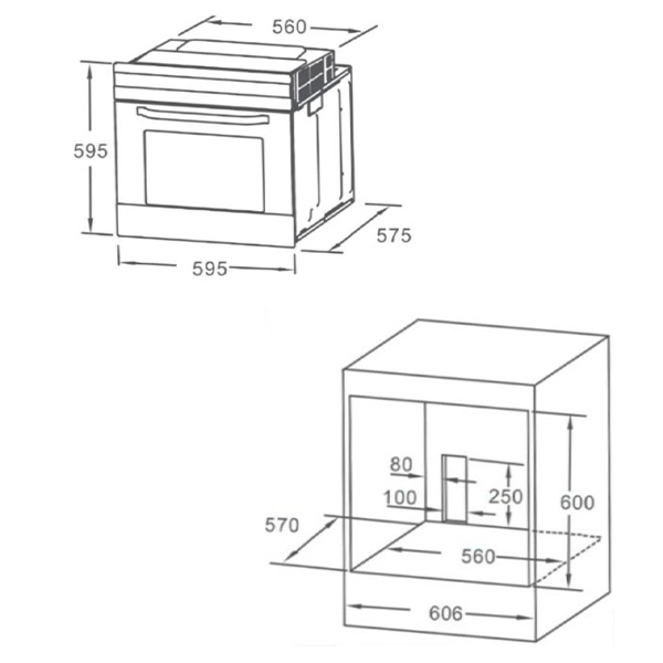 Встраиваемый духовой шкаф Midea MO78100CGB - фото 5