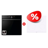 Комплект Встраиваемый духовой шкаф Gorenje BPSA6747DGWI + Электрическая варочная поверхность Gorenje ECT643WCSC 