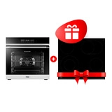 Комплект Встраиваемый духовой шкаф Haier HOQ-F5AABX + Стеклокерамическая варочная поверхность Haier HHY-C64ROVB 