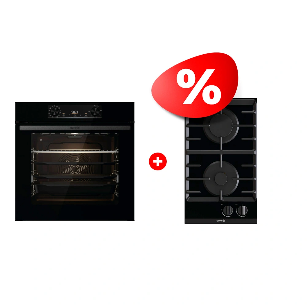 Комплект Встраиваемый духовой шкаф Gorenje BPS6737E14BG + Газовая варочная поверхность Gorenje GC321B 