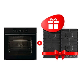 Комплект Встраиваемый духовой шкаф Gorenjie BO6737E06B + Газовая варочная поверхность Gorenje G642AB 